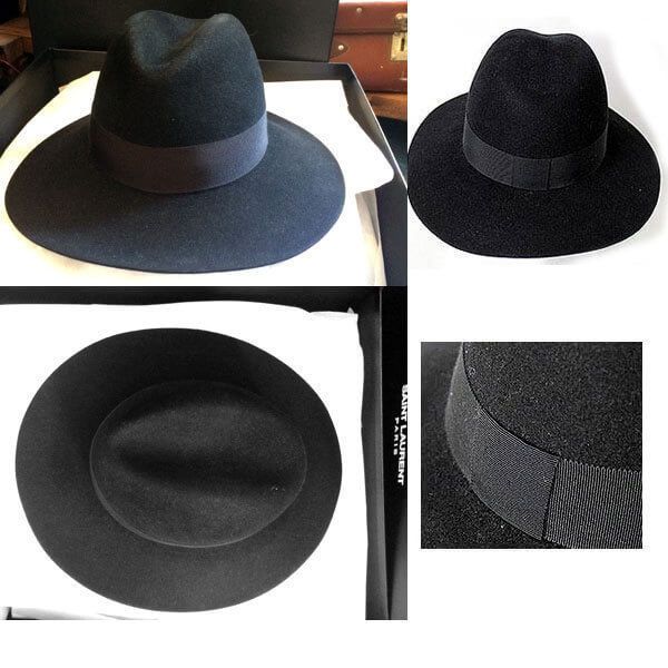 SAINT LAURENT PARIS ハット サンローランパリ 羽付きハット レディース SIZE 56 SAINT