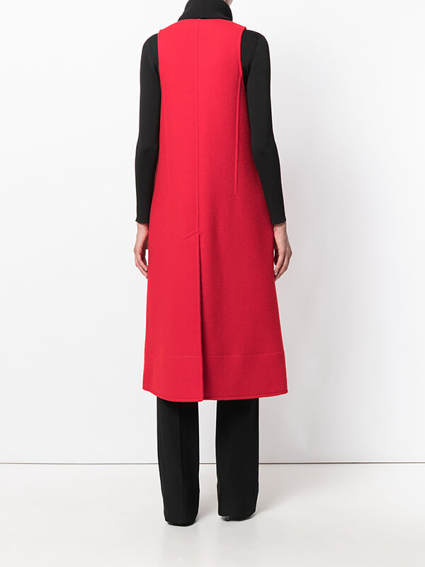 CELINE(セリーヌ服コピー) ラマウール スリーブレスコート RED
