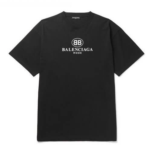 バレンシアガ ロゴプリント Tシャツ クルーネック 半袖 ロゴ