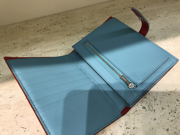 2018SS CELINE 折りたたみ財布 Strap ミディアム財布 Pop Red 104813A2A.27PE