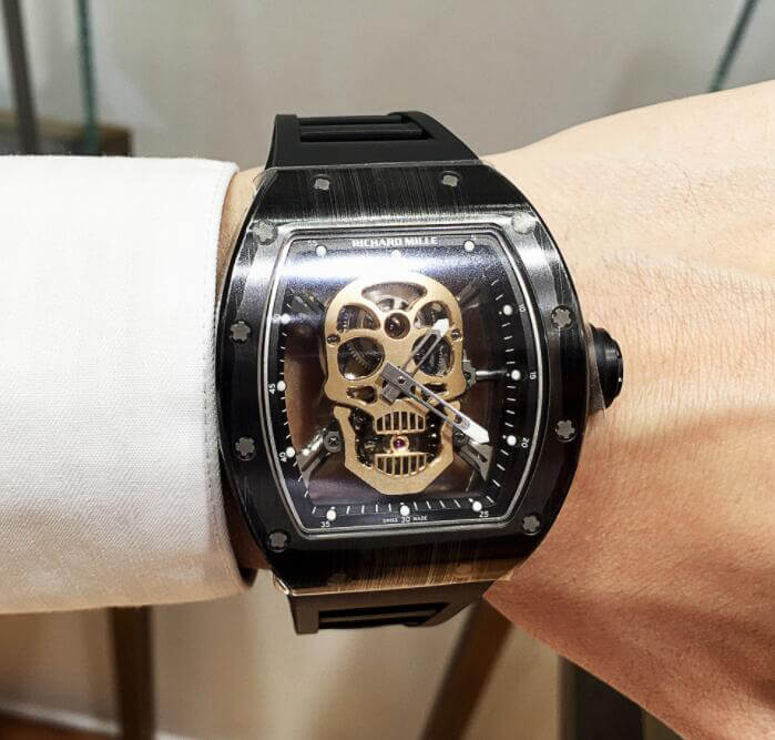 リシャールミル RM 52-01 トゥールビヨン スカル ナノセラミック RM52-01 スーパーコピー