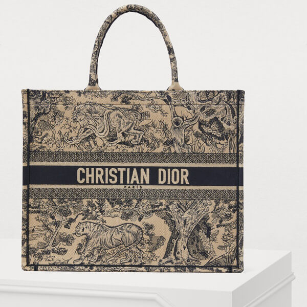 2019人気 ディオールスーパーコピー 刺繍入りキャンバス “DIOR BOOK TOTE”バッグ M1286ZTDT_M928