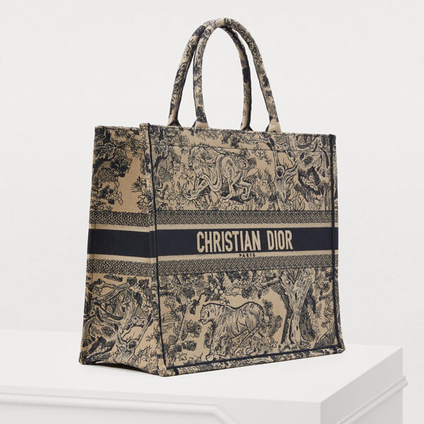 2019人気 ディオールスーパーコピー 刺繍入りキャンバス “DIOR BOOK TOTE”バッグ M1286ZTDT_M928