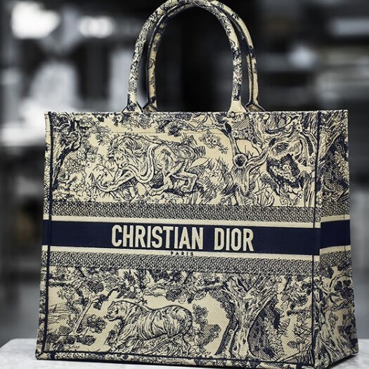 2019人気 ディオールスーパーコピー 刺繍入りキャンバス “DIOR BOOK TOTE”バッグ M1286ZTDT_M928