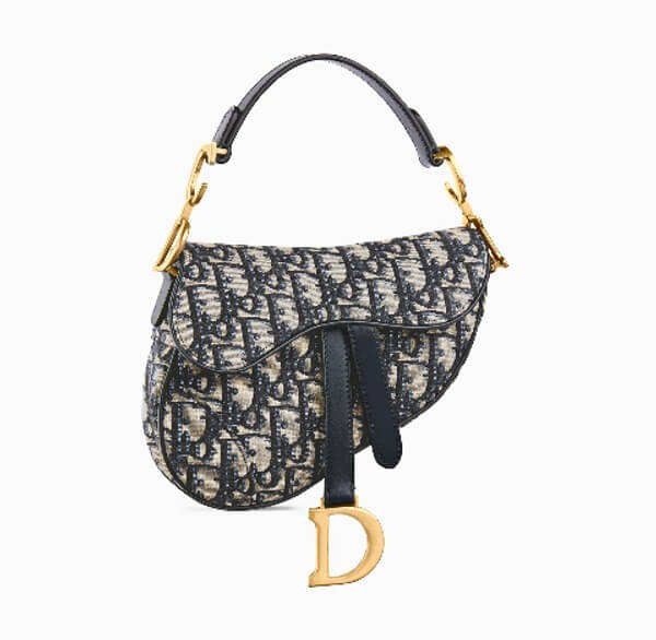 新作 日本即発 DIOR スーパーコピー ブルー キャンバス SADDLE ミニバッグ 9091602