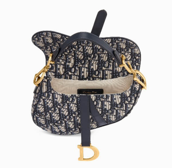 新作 日本即発 DIOR スーパーコピー ブルー キャンバス SADDLE ミニバッグ 9091602