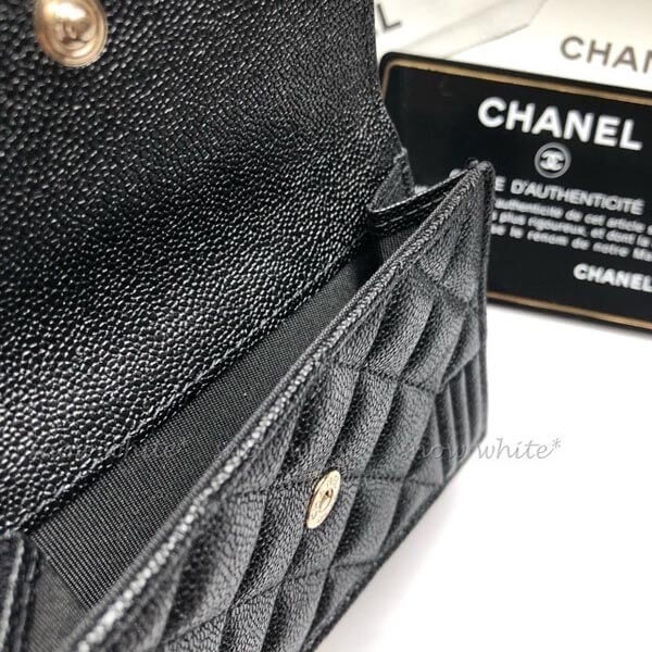 20限定光沢黒 シャネル財布コピー キャビアxG金具 ナノ 20限定光沢黒 シャネル財布コピー キャビアxG金具 ナノ