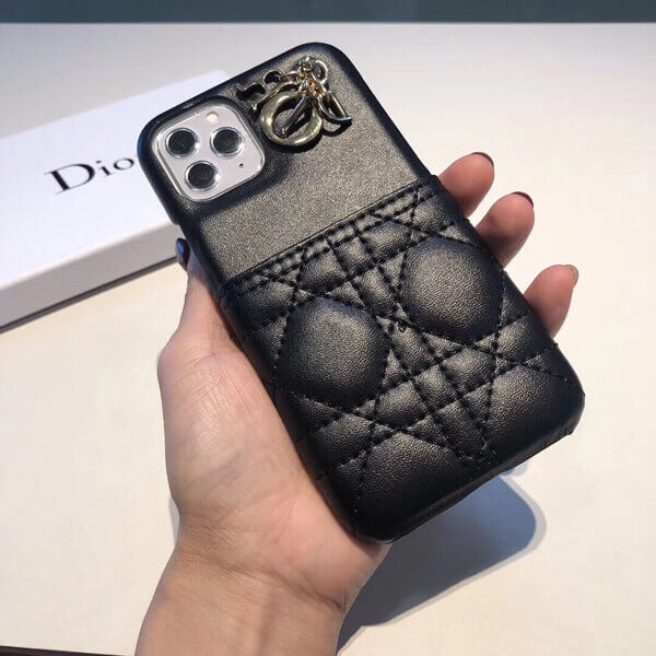 Diorケース 写真実物 苹果 i11/ 11pro / 11proMax / チャーム付 iphoneXケース/ 3色 20041703