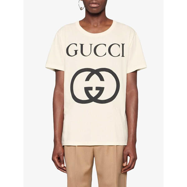 GUCCI（グッチ）インターロッキングプリントTシャツ』ハイ