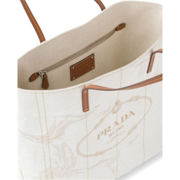 PRADA / リネンラージトートバッグ PRADA【入手困難】Linen ☆キャンバス トート☆ラージ☆ 全色