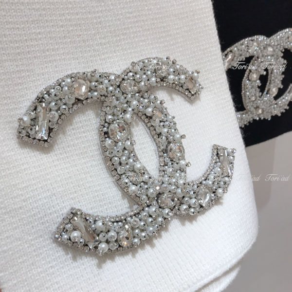 CHANEL キラキラマフラー　キラキラニット帽　セット すぐ届く】シャネル キラキラCCマーク マフラー/ギフトにも