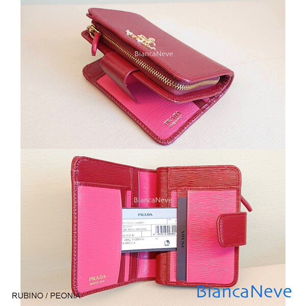 大人気☆VITELLO MOVE☆折りたたみ財布☆L字ジップ☆1ML018☆ プラダ コピー VITELLO MOVE 折りたたみ財布コンパクトで可愛いL