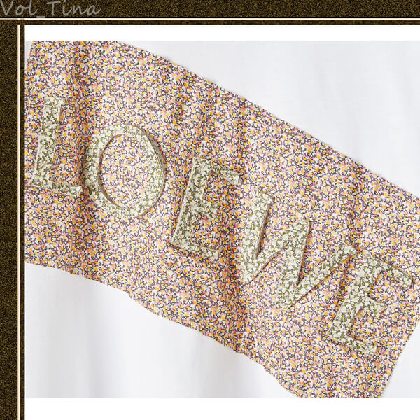 LOEWE◆ロエベ Tシャツ 偽物 Flower Loewe Patch T-Shirt ホワイトH6109900CR2