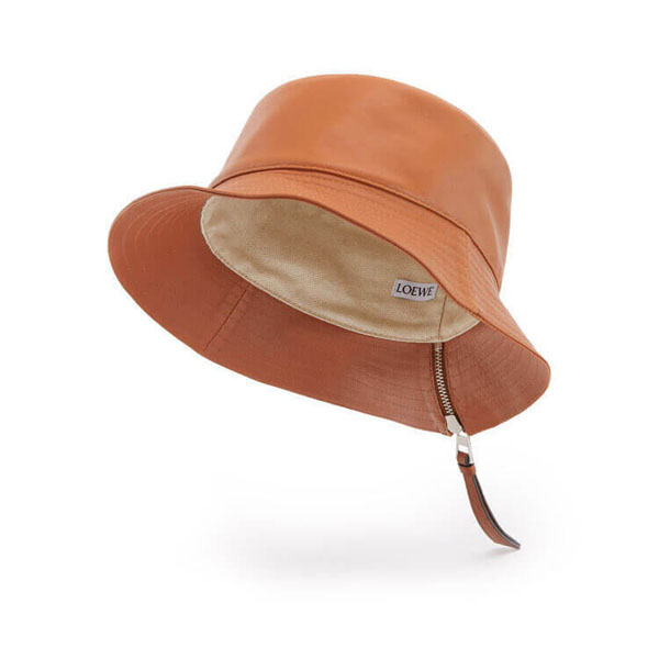 【極美品】ロエベ パウラズイビザ キャンバス バケットハット フィッシャーマン ロエベ キャップ 偽物＞フィッシャーマン レザーバケットハット