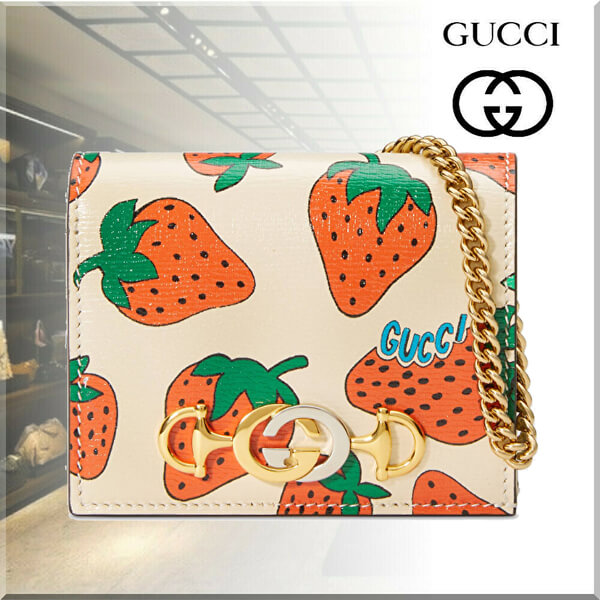 入手困難 GUCCI イチゴウォレット チェーン付き