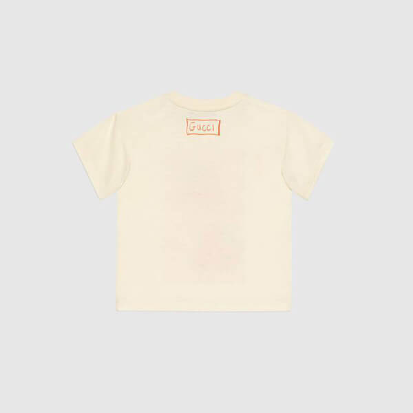 【完売必至】グッチ■イチゴ柄 Tシャツ コントラストカラー グッチ いちご コピー Tシャツ ロゴ 2020新作 ホワイト ユニ