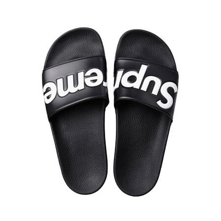 Supreme シュプリーム サンダル 偽物 Slides Sandals Black 夏のスリッパに最高です!21E21C1