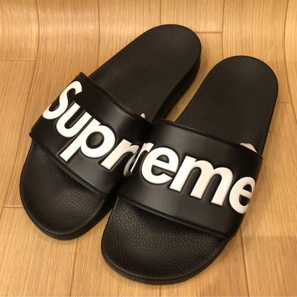 Supreme シュプリーム サンダル 偽物 Slides Sandals Black 夏のスリッパに最高です!21E21C1