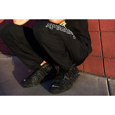 シュプリーム モアテン ナイキ エア モア アップテンポ Supreme x Nike Air More Uptempo ブラック21E21C4