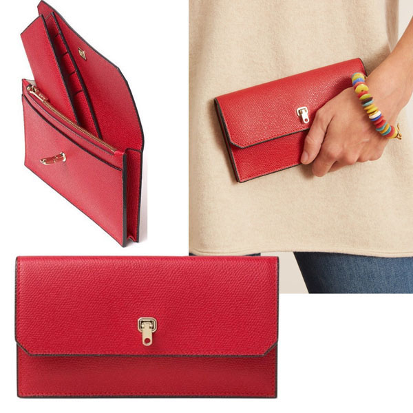 VALEXTRA コピーBRERA PURSE WITH REMOVABLE CARD CASE V9L26-028-000R-OC