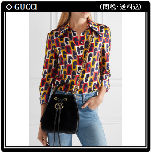 2020日本未発売新作 グッチコピー【GUCCI】GGマーモント 2WAY バケットバッグM86035