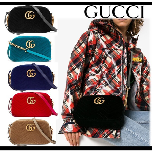 2020最新/限定【VIPセール】GUCCI グッチ偽物 GG Marmont ショルダーバッグ 4476329QIBT1000 ブラック