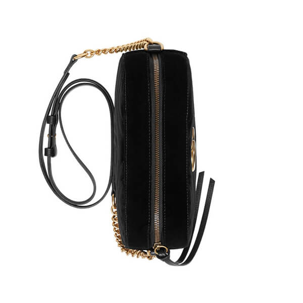 2020最新/限定【VIPセール】GUCCI グッチ偽物 GG Marmont ショルダーバッグ 4476329QIBT1000 ブラック
