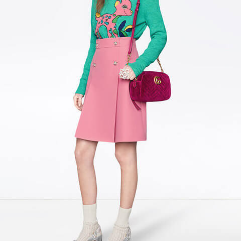 2020最新/限定【VIPセール】GUCCI グッチ偽物 GG Marmont ショルダーバッグ 4476329QIBT5532 ピンク