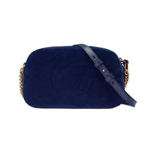 2020新作限定人気【VIPセール】GUCCI グッチコピー GG Marmont ショルダーバッグ 4476329QIBT4511 ネイビー