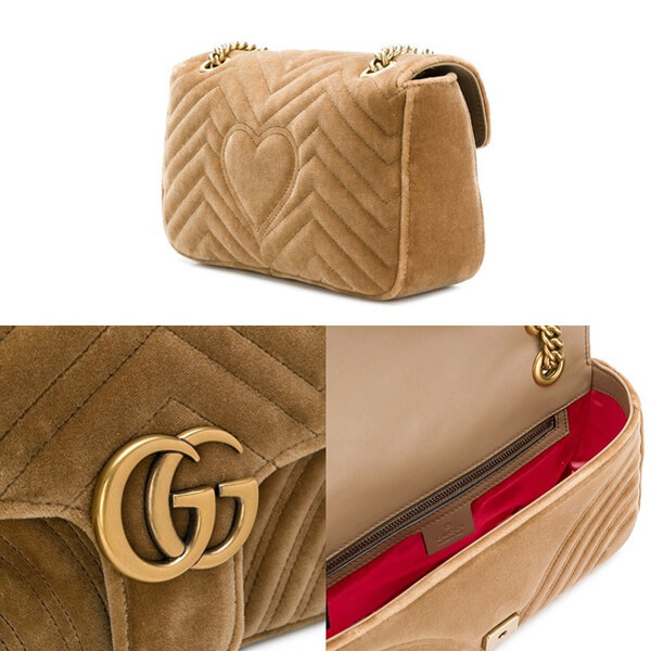 2020SS【日本未入荷】グッチコピー GUCCI★GG Marmont ショルダーバッグM8203