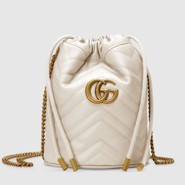 2020新作限定 グッチスーパーコピー∞∞ GUCCI ∞∞ GG Marmont Mini leather バケットショルダー☆M82037