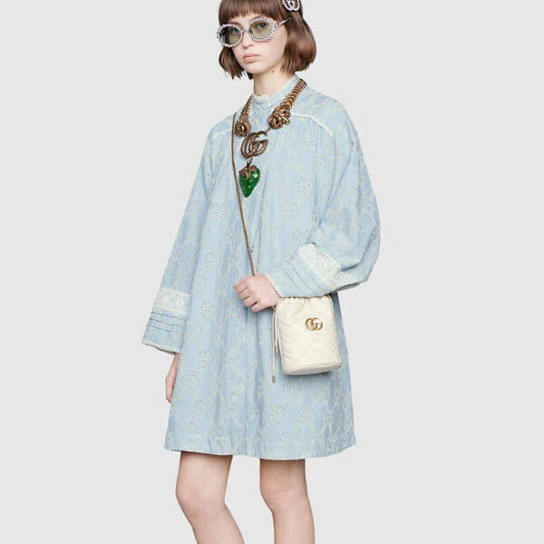 2020新作限定 グッチスーパーコピー∞∞ GUCCI ∞∞ GG Marmont Mini leather バケットショルダー☆M82037