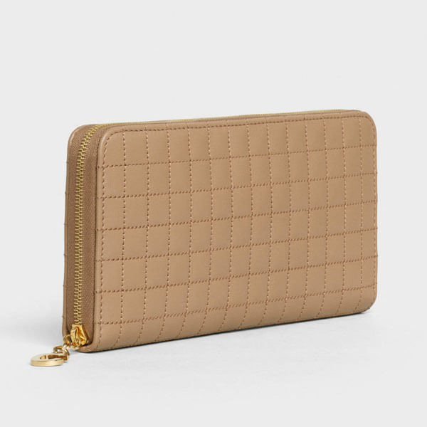 【人気】CELINE セリーヌ★コピーCチャーム ラージ ジップドウォレット 長財布 10B553BFL