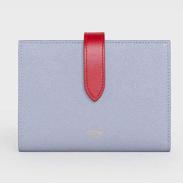 【CELINE】コピーミディアムストラップウォレット グレイン 10B643BRU