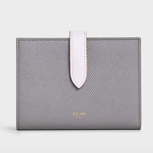 【CELINE】コピーミディアムストラップウォレット グレイン 10B643BRU
