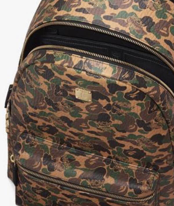 【MCM x Bape】エムシー エムリュック 偽物 限定品☆Stark バックパック Camo Visetos24CO2