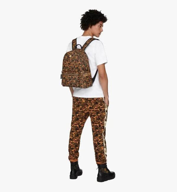 【MCM x Bape】エムシー エムリュック 偽物 限定品☆Stark バックパック Camo Visetos24CO2