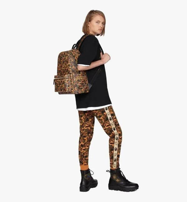 【MCM x Bape】エムシー エムリュック 偽物 限定品☆Stark バックパック Camo Visetos24CO2