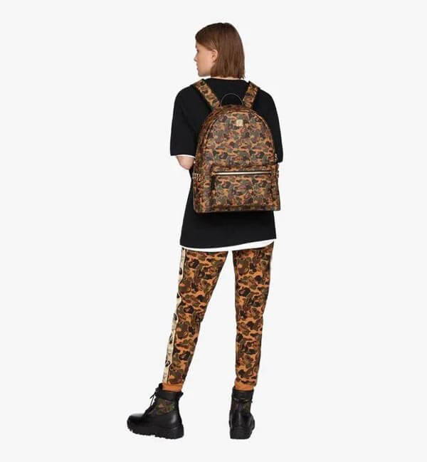 【MCM x Bape】エムシー エムリュック 偽物 限定品☆Stark バックパック Camo Visetos24CO2