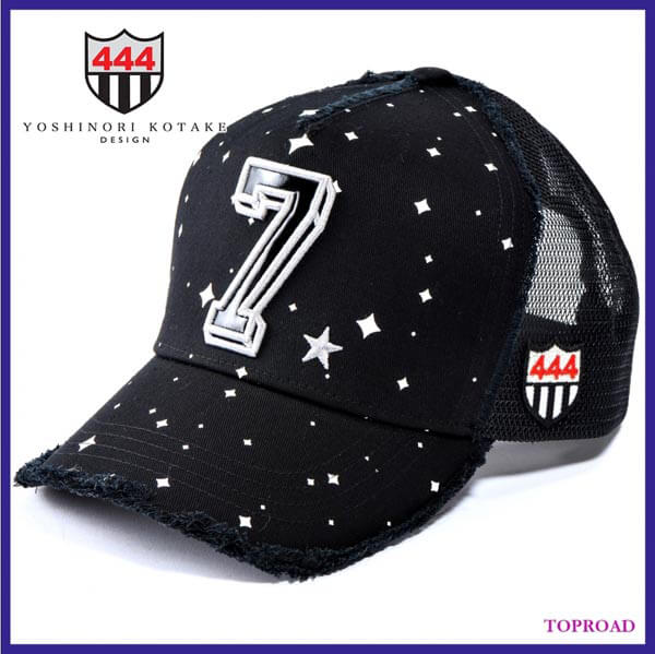 CHROME HEARTS クロムハーツ キャップ コーデ コピー YOSHINORI KOTAKE★「7」スペースプリント メッシュキャップaCHB8