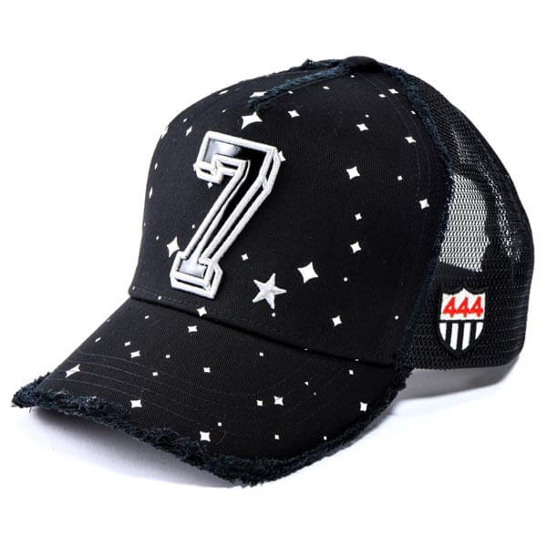 CHROME HEARTS クロムハーツ キャップ コーデ コピー YOSHINORI KOTAKE★「7」スペースプリント メッシュキャップaCHB8