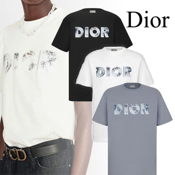 【DIOR】ディオール Tシャツ コピーDIOR AND DANIEL ARSHAMコットン 半袖Tシャツ581OB