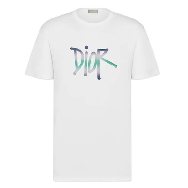 2020秋 DIOR × STUSSY ディオール Tシャツ コピー コラボ ビー Tシャツ J625H0554