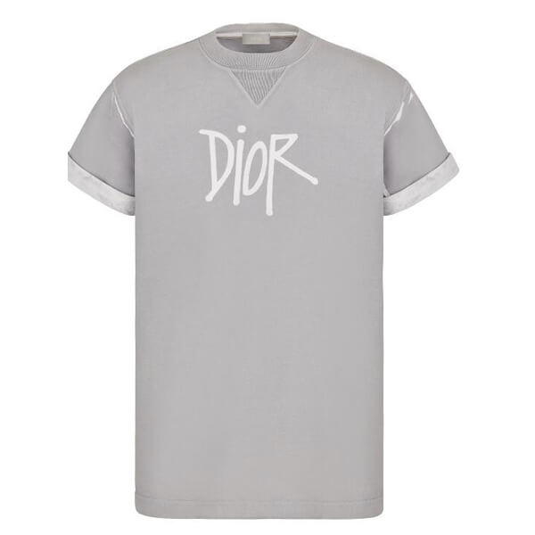 2020秋 DIOR × STUSSY ディオール Tシャツ コピー コラボ ビー Tシャツ J625H0554