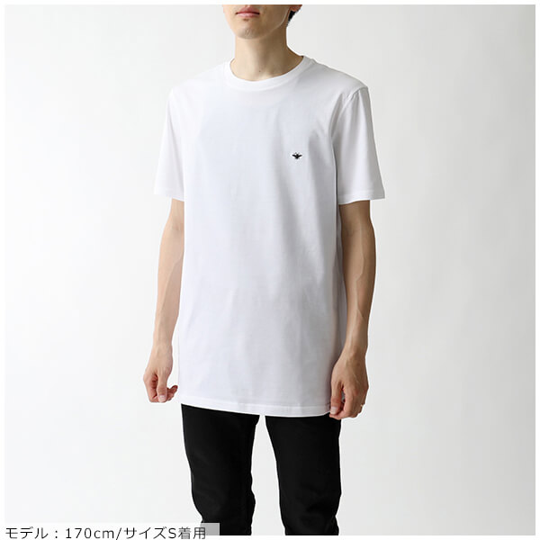 ディオール Tシャツ コピー Dior Homme CHRISTIAN DIOR LOGO クルーネック 半袖 Tシャツ 733J603B0446089