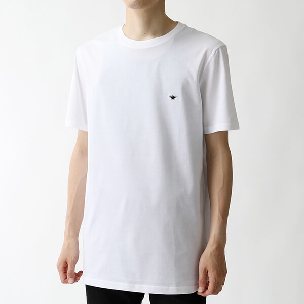 ディオール Tシャツ コピー Dior Homme CHRISTIAN DIOR LOGO クルーネック 半袖 Tシャツ 733J603B0446089