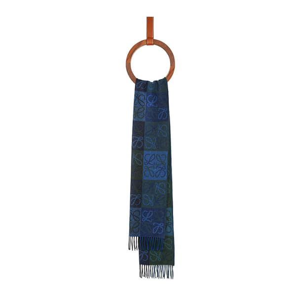 【LOEWE】スーパーコピー20AW新作 ウールとカシミアのアナグラムスカーフWJ34