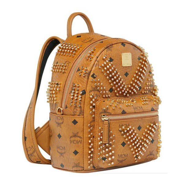 ★MCM★〈スターク〉MCM エムシー エムリュック コピー グレーディング M Cognac28BA3