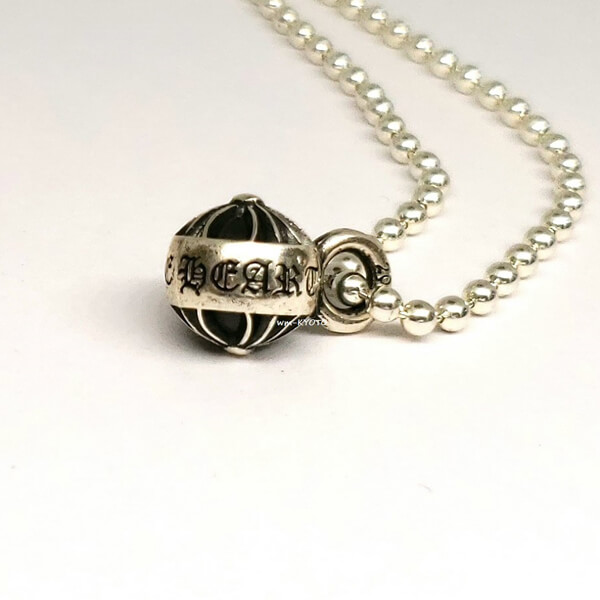クロムハーツ コピー ネックレス BANDED PLUS BEAD チャーム スモール20AD1H0G12