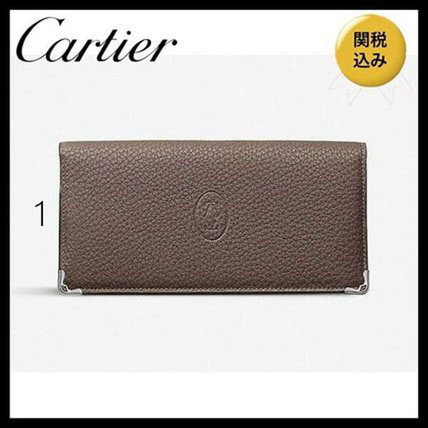 国内発送★CARTIER★Must de Cartier calf leather偽物 長財布Lkd5